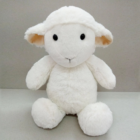 Sitting PV plush sheep toy